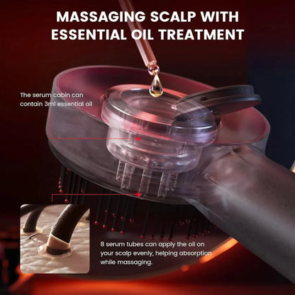 The RedComb : The 3 in 1 Massage with Red Light Therapy Comb