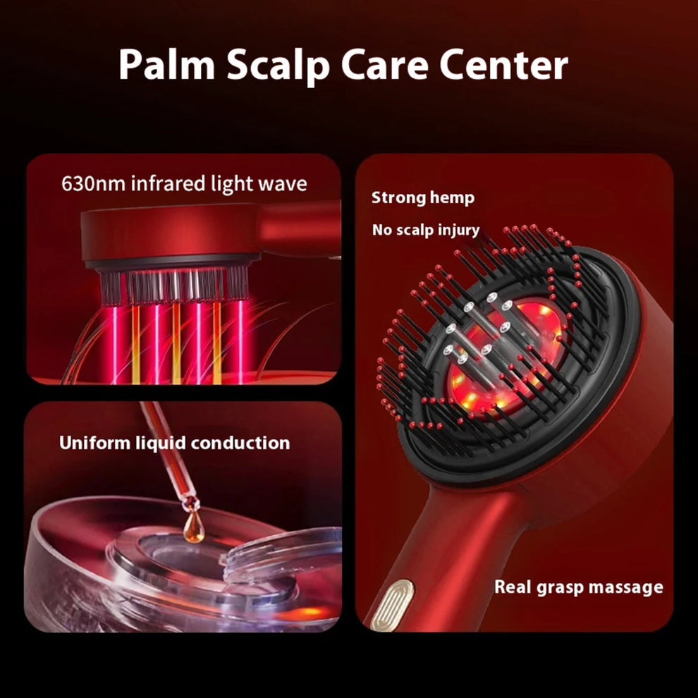 The RedComb : The 3 in 1 Massage with Red Light Therapy Comb